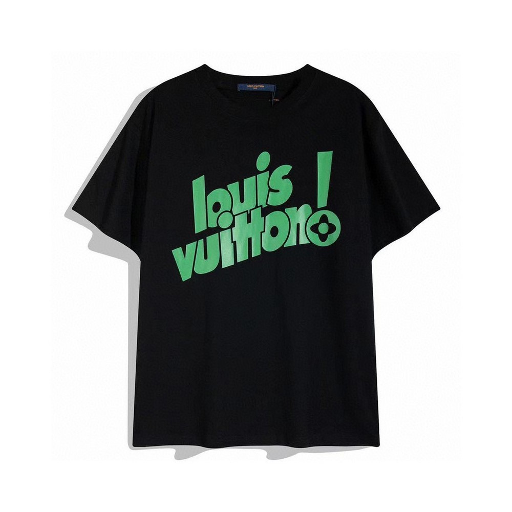 Áo Thun cotton Ngắn Tay In logo L1V Kèm Thẻ Thời Trang Cho Nam Nữ