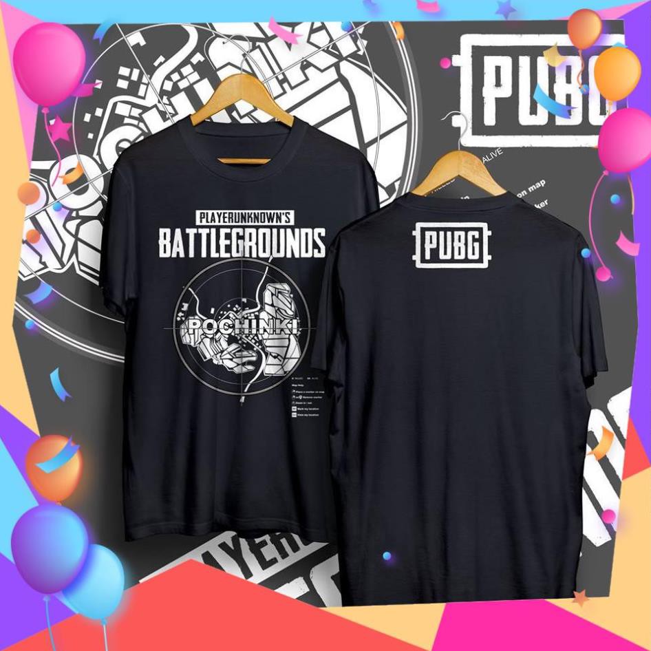 SALE- (SALE SỐC) Áo Thun PUBG Pochinki Map - mẫu áo PUBG cực HOT -BIBO STORE