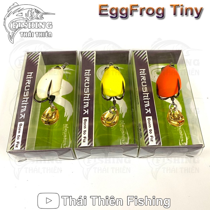 Mồi Giả Câu Cá Nhái Hơi Chuột Sóc EggFrog Tiny Dài 30mm Nặng 5.2g Mẫu Mới Nhiều Màu Siêu Nhạy Dùng Câu Cá Lóc, Chẽm, Mú