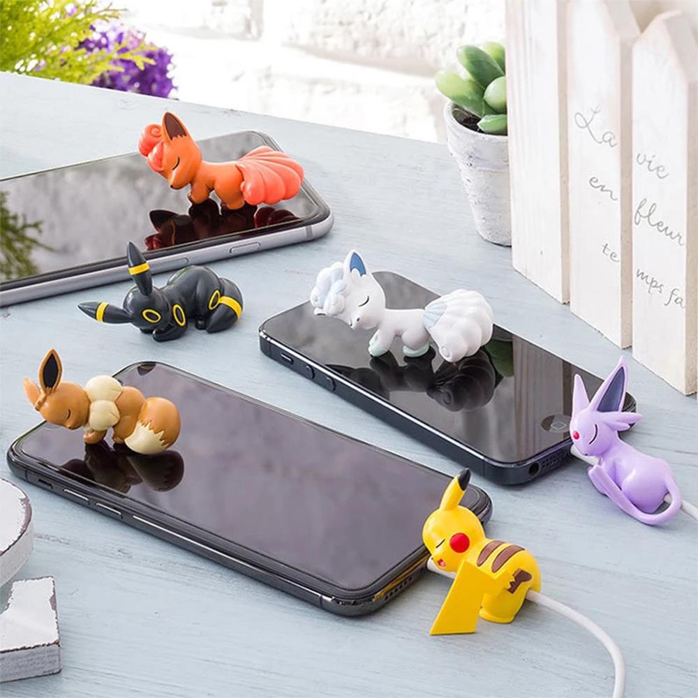 Vỏ Bọc Bảo Vệ Dây Cáp Sạc Tai Nghe Điện Thoại Hình Pikachu Dễ Thương