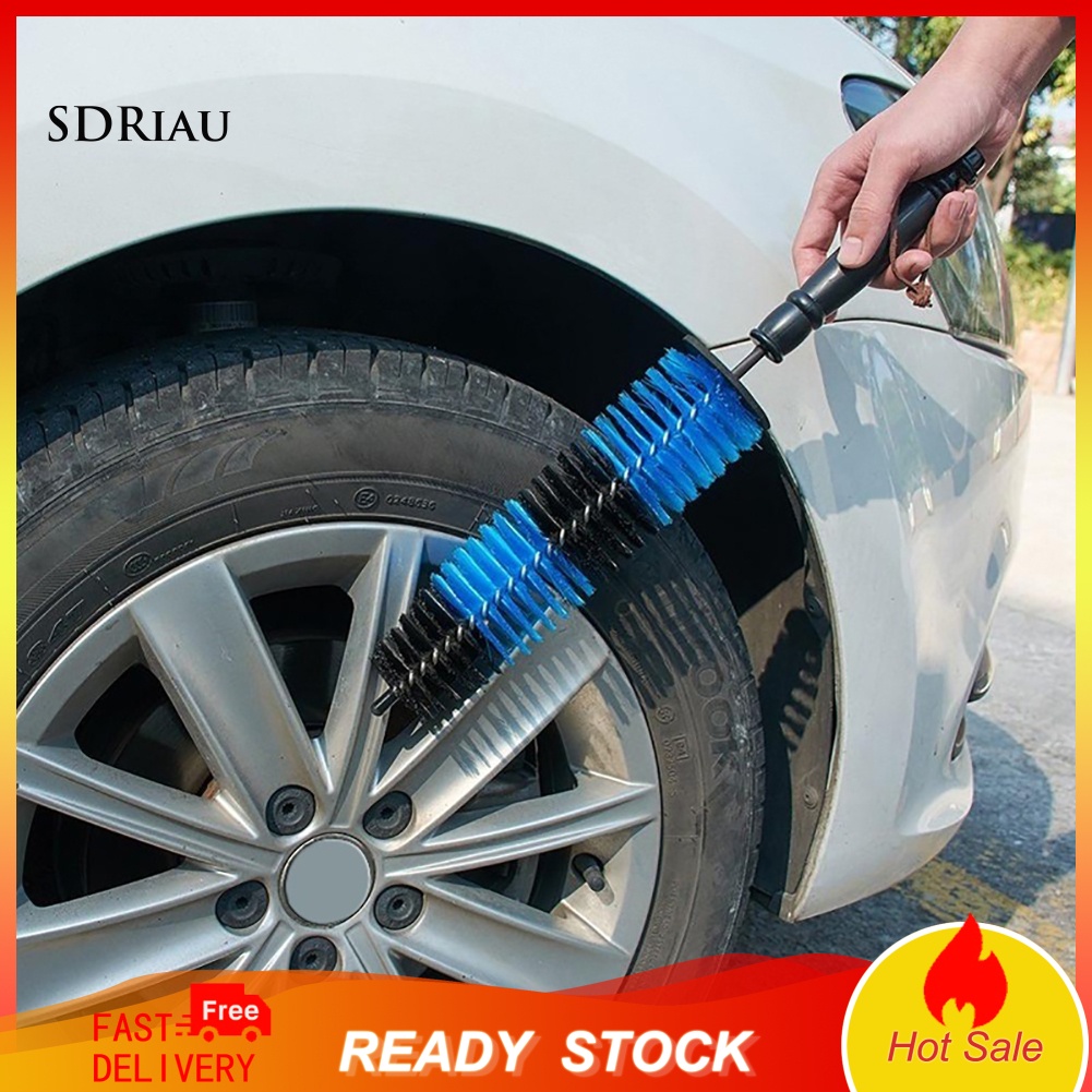 Bàn chải cán dài dùng vệ sinh bánh xe hơi tiện lợi