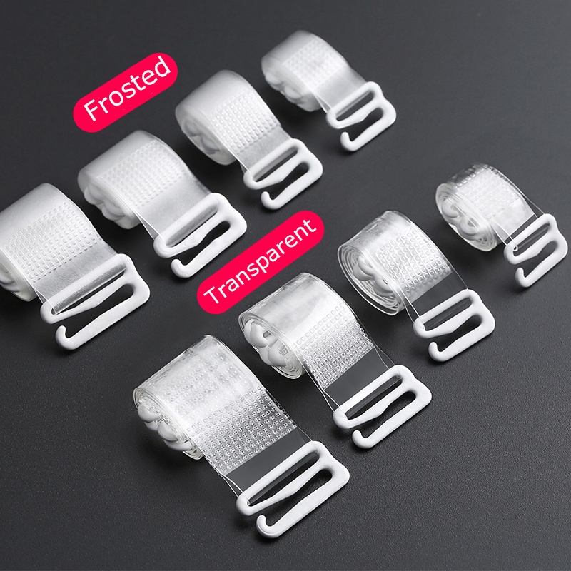 1 Cặp Dây Đeo Áo Ngực Silicon Trong Suốt Vô Hình Tháo Rời Được