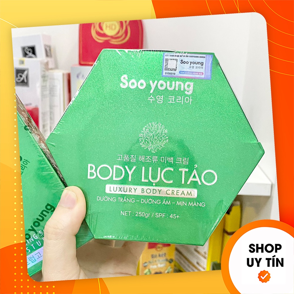 [Chính hãng] Kem Body Lục Tảo Soo Young - Kem body dưỡng trắng quốc dân 2021 - Soo Young Korea