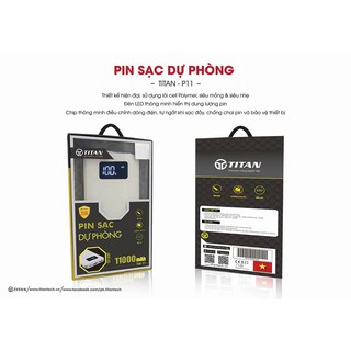 Sạc Dự Phòng Titan P11 11000mAh