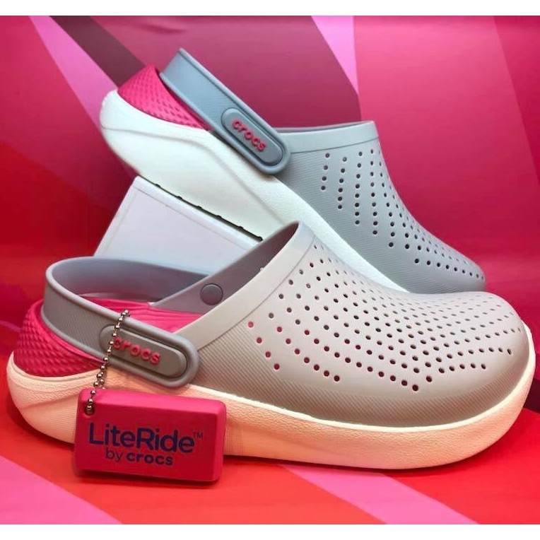 Dép Sục Lite-Rides Clog Xám-Hồng Nam Nữ