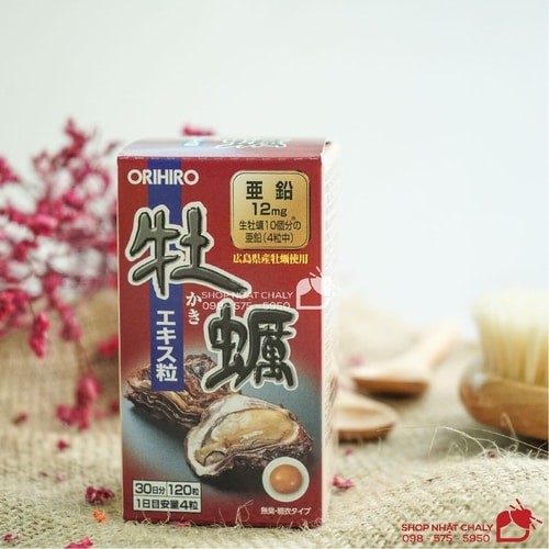 Tinh chất hàu tươi Orihiro 120 viên Nhật thải độc gan bổ dương, tăng cường sinh lý nam giới