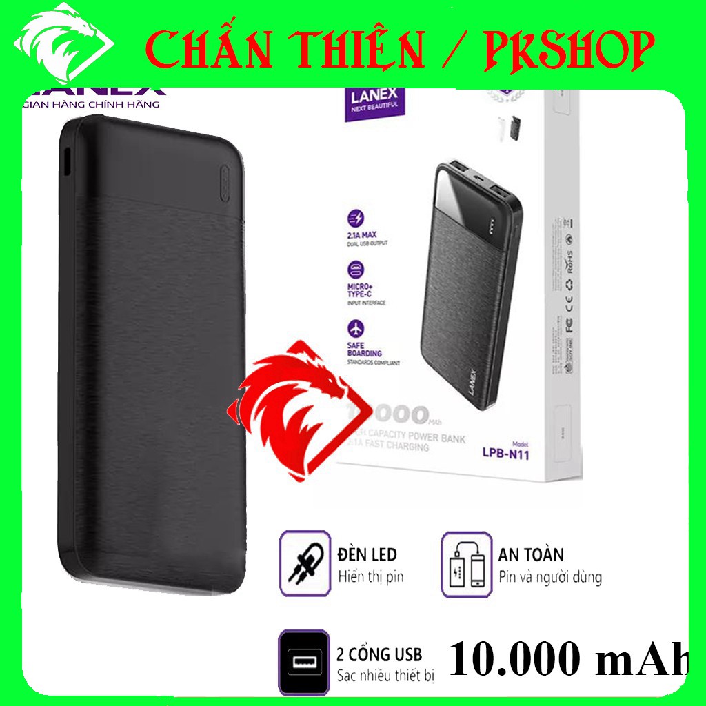 Sạc Dự Phòng Lanex LPB-N11 10000mah