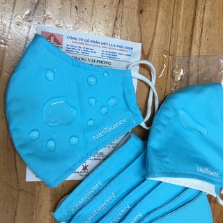 Khẩu trang Vinatex vải chống nước đi mưa, kháng khuẩn 3 lớp Dệt Lụa Nam Định