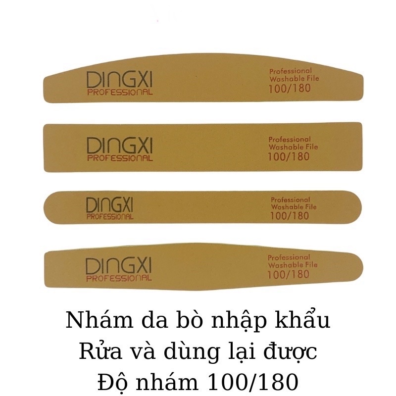 Dũa nhám móng tay DINGXi vàng da bò