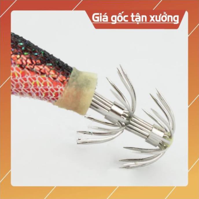 Mồi Câu Cá Giả Mồi Câu Tôm Hình Tôm Chuyên Câu Jig/ Mồi Giả Câu Mực Dạ Quang Phát Sáng Ban Đêm Bền Bỉ