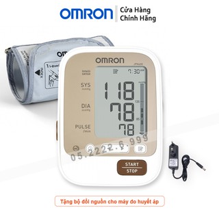 Máy đo huyêt áp bắp tay Omron JPN600 + Tặng bộ adapter ( Bảo Hành 5 năm )