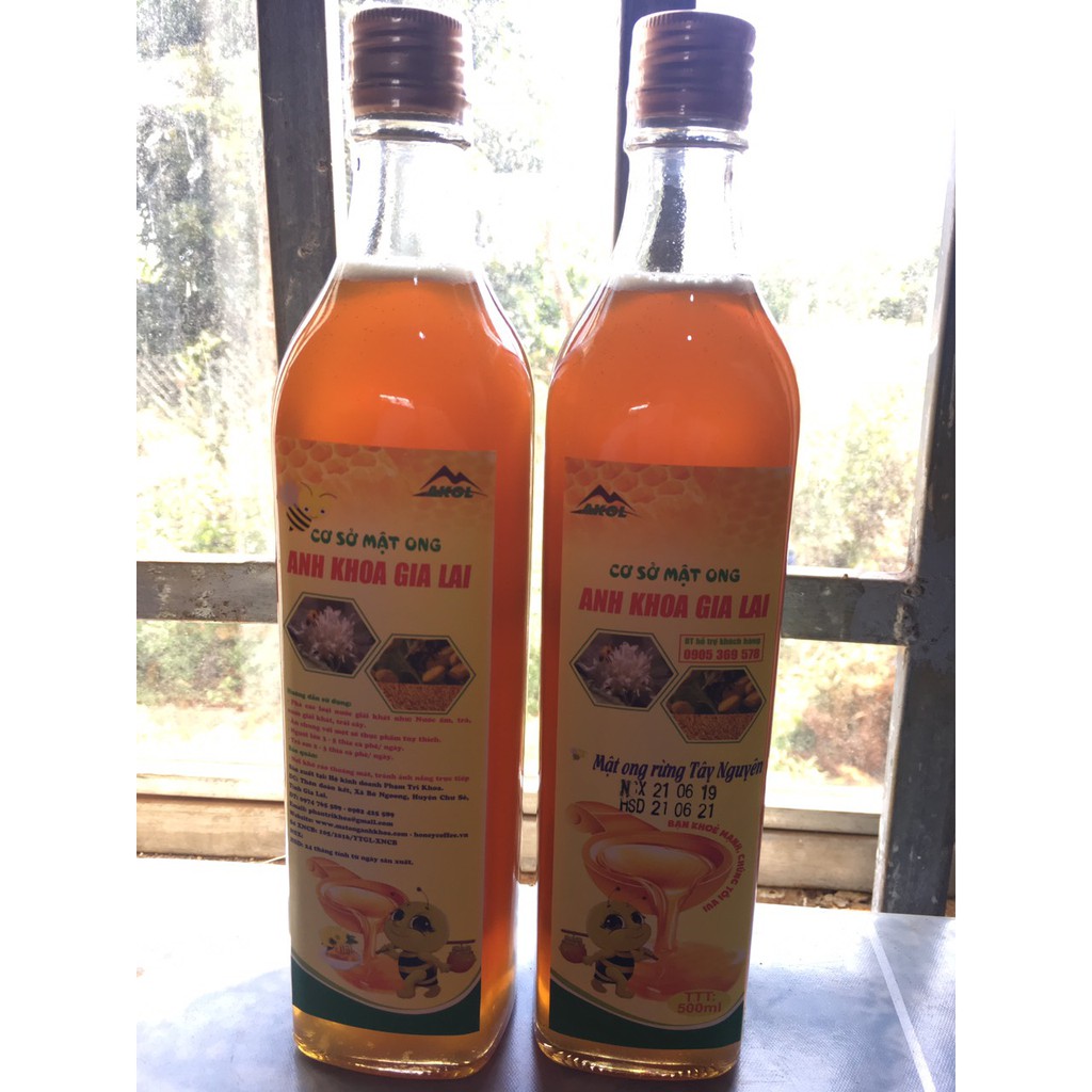 2 Chai Mật ong Anh Khoa 500ml