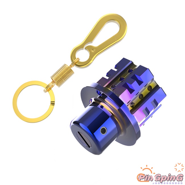 Đầu chìa khóa bằng hợp kim titan kèm móc khóa tiện dụng