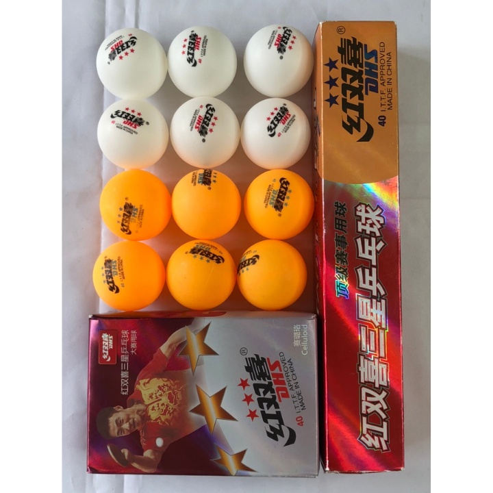 1 Hộp Quả Bóng Bàn Ba Sao Star DHS Cao Cấp(6 QUẢ)