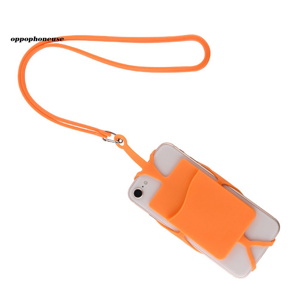 Ốp Lưng Silicon Có Dây Đeo Cho Oppo