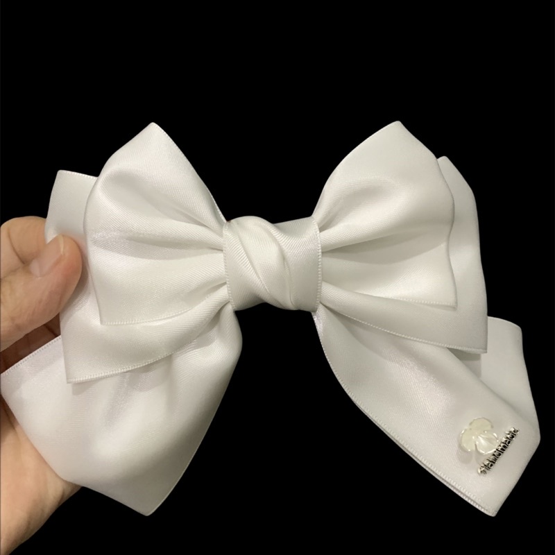 Nơ kẹp tóc lụa 3 tầng phong cách Hàn Quốc siêu yêu - 3 màu