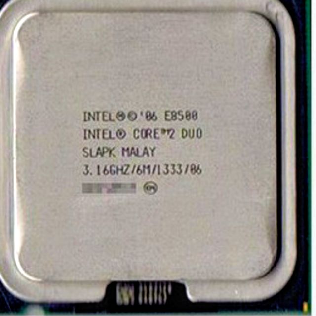 CPU E8500/3.16ghz/6M cache