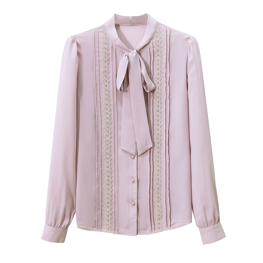 Áo Kiểu Chất Chiffon Tay Dài Thiết Kế Thanh Lịch Cho Phái Nữ | BigBuy360 - bigbuy360.vn