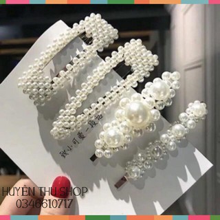 Set 4 chiếc cặp đính hạt siêu hót mẫu HQ