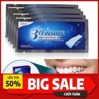 Miếng Dán Trắng Răng 3D Whitening Strips (H͟À͟N͟G͟  ͟M͟Ỹ͟) An Toàn Hiệu Quả 1̶5̶0̶K̶ ̶S̶A̶L̶E̶ ̶O̶F̶F̶ ̶5̶0̶%̶