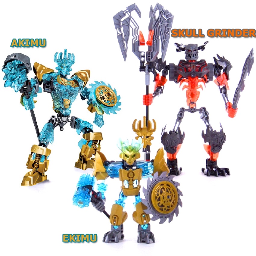 Đồ chơi lắp ráp Robot Lego KSZ Bionicle 613-1 Akimu và 70795 Ekimu Skull Grinder giá rẻ New4all