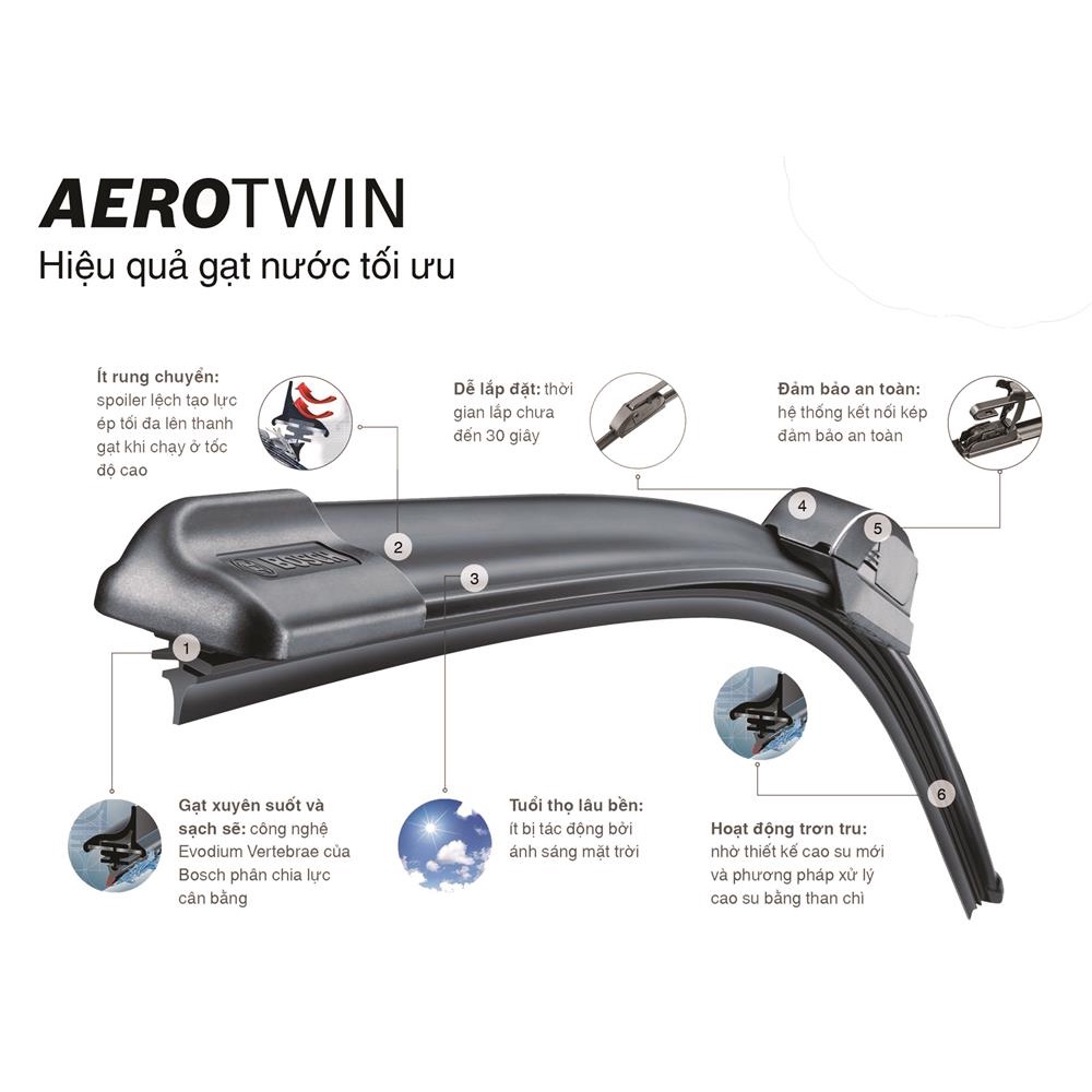 Gạt mưa mềm Bosch Aerotwin