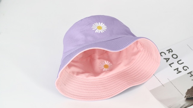 Nón bucket Daisy hoa cúc đội hai mặt