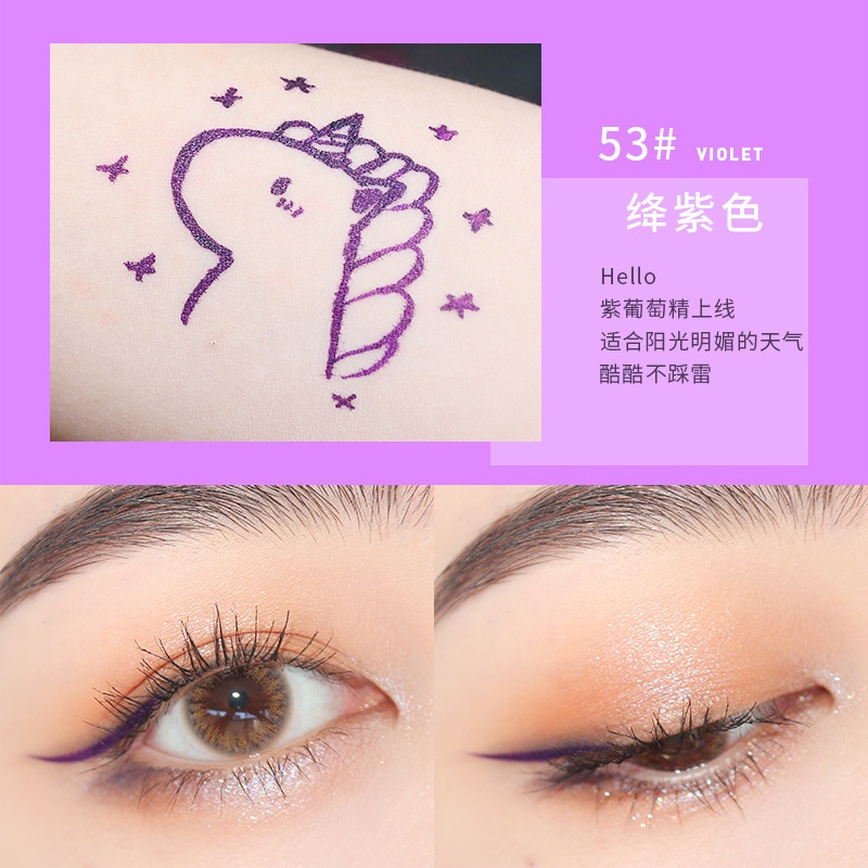 @ Phvn Bút Kẻ Mắt Dạng Lỏng Màu Sắc Mịn Màng Không Dễ Phai Màu Trắng / Hồng / Xanh Dương / Tím / Đỏ Dành Cho Bạn Nữ