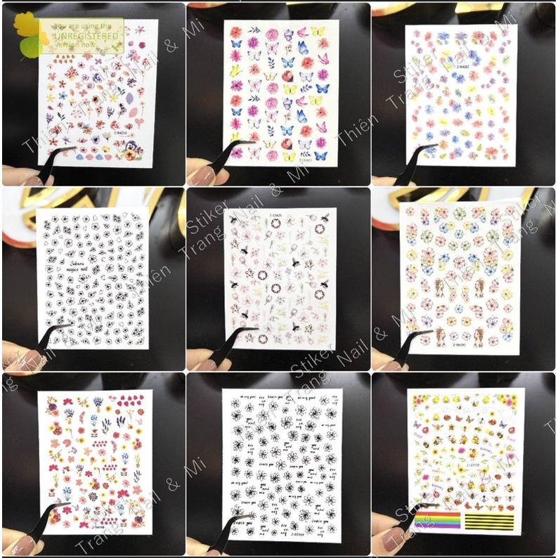 sticker trang trí hoạ tiết chữ ( ib shop chọn mẫu )