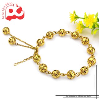 [SY] Lắc tay inox nữ trái châu cách điệu