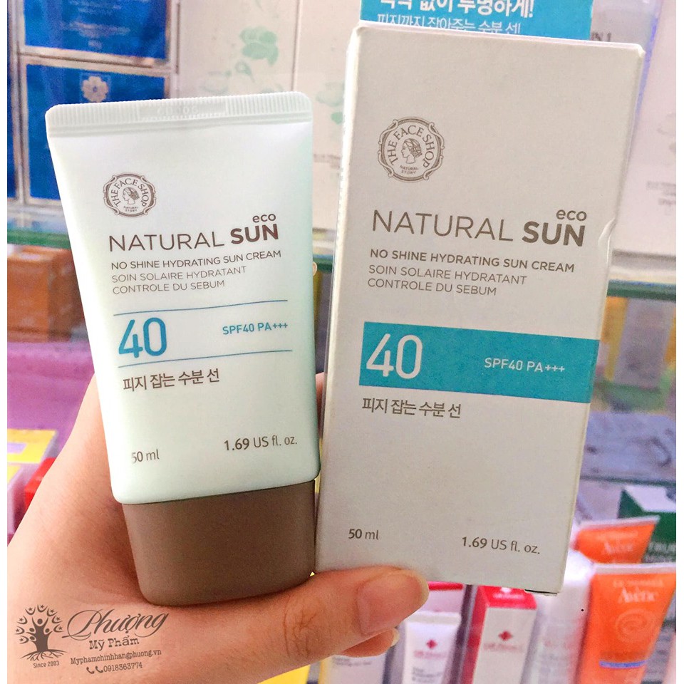 Kem Chống Nắng Kiểm Soát Nhờn NATURAL SUN ECO NO SHINE HYDRATING SUN CREAM SPF50 PA+++