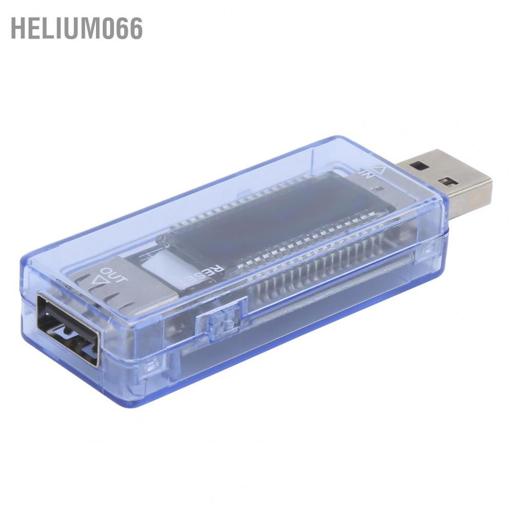 Bộ kiểm tra đồng hồ đo điện áp hiện tại của bác sĩ USB Màn hình LCD Có thể mang đi cho Điện thoại di động / Pin dự phòng / Bộ sạc 0-3A 4-20V Helium066