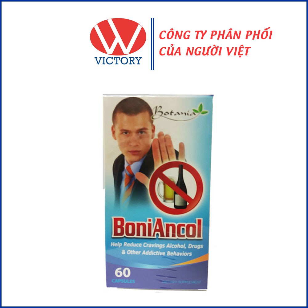 Viên uống BoniAncol - Giải độc gan, giải pháp cho người cai rượu bia Hộp 60 Viên