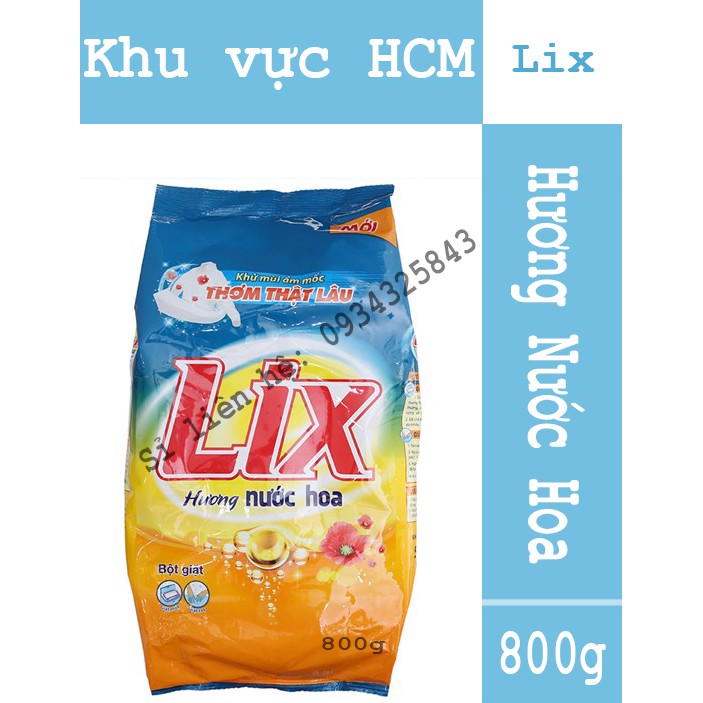 Bột giặt Lix hương nước hoa 800 gram