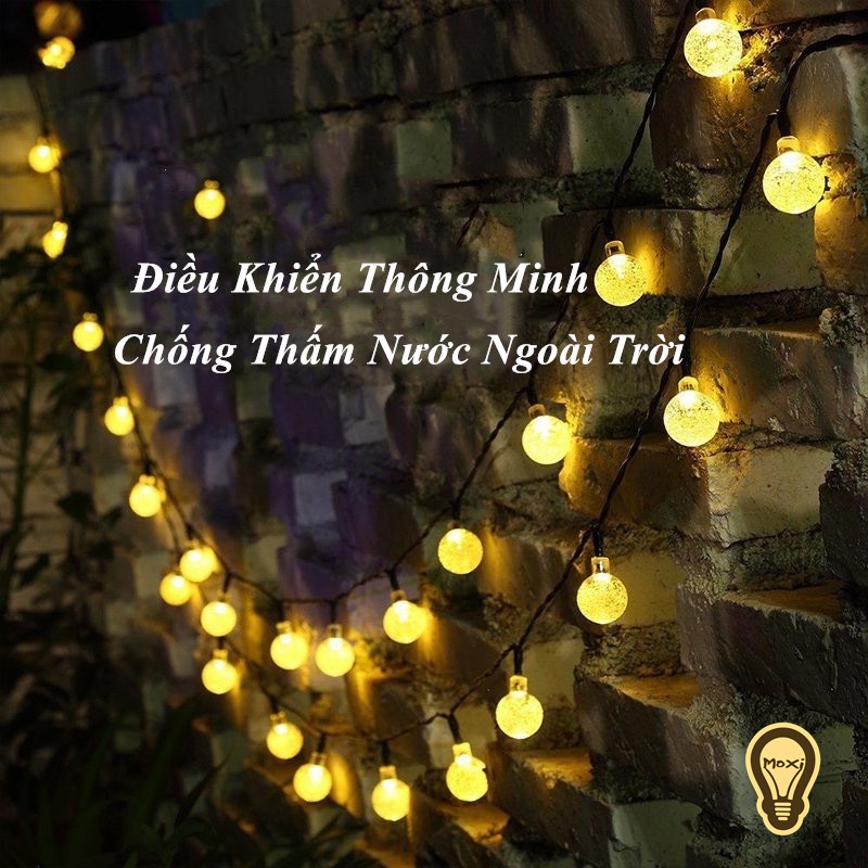 [ HÀNG SẴN ] Đèn LED dây chuỗi bóng tròn CHERRY BALL, sao cắm điện 10M 100 LED trang trí DECOR ngoài trời , phòng ngủ.