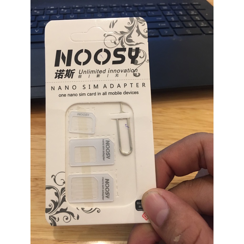 Bộ adapter chuyển đổi Nano sim Noosy