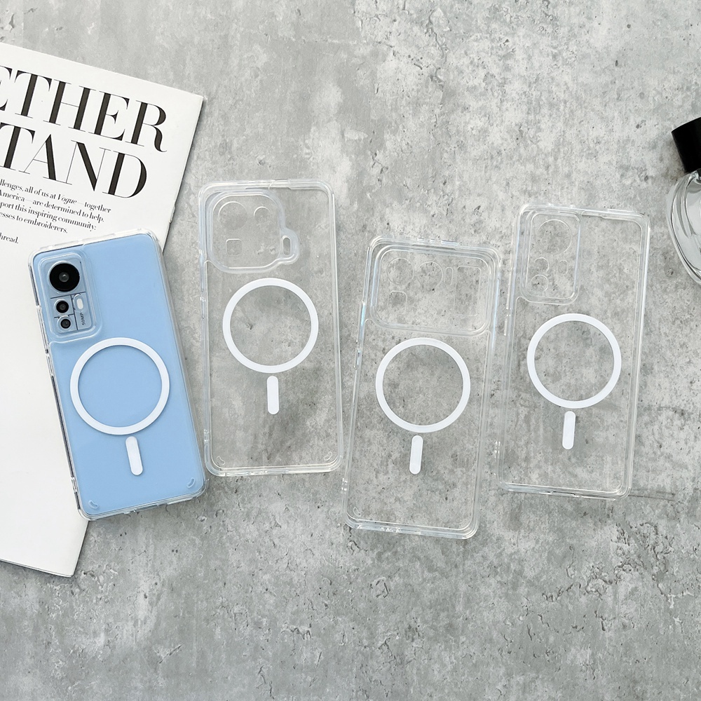 Ốp Điện Thoại Acrylic Cứng Trong Suốt Chống Sốc Cho Xiaomi Mi 11 Ultra 12 Pro