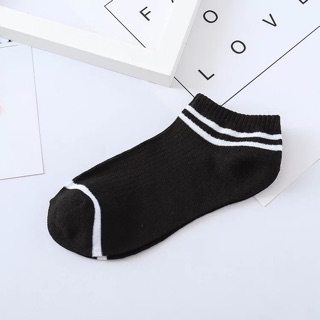Tất cổ ngắn viền sọc