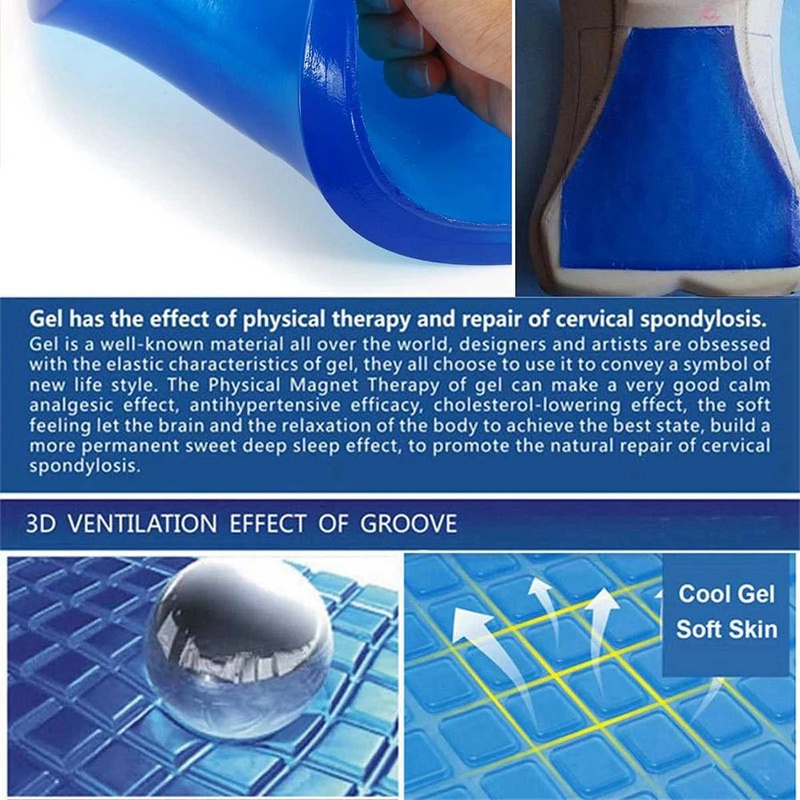 Đệm Lót Yên Xe Máy 2CM Màu Xanh Dương Hấp Thụ Sốc DIY