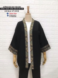 Kimono Haori Viền Gấm