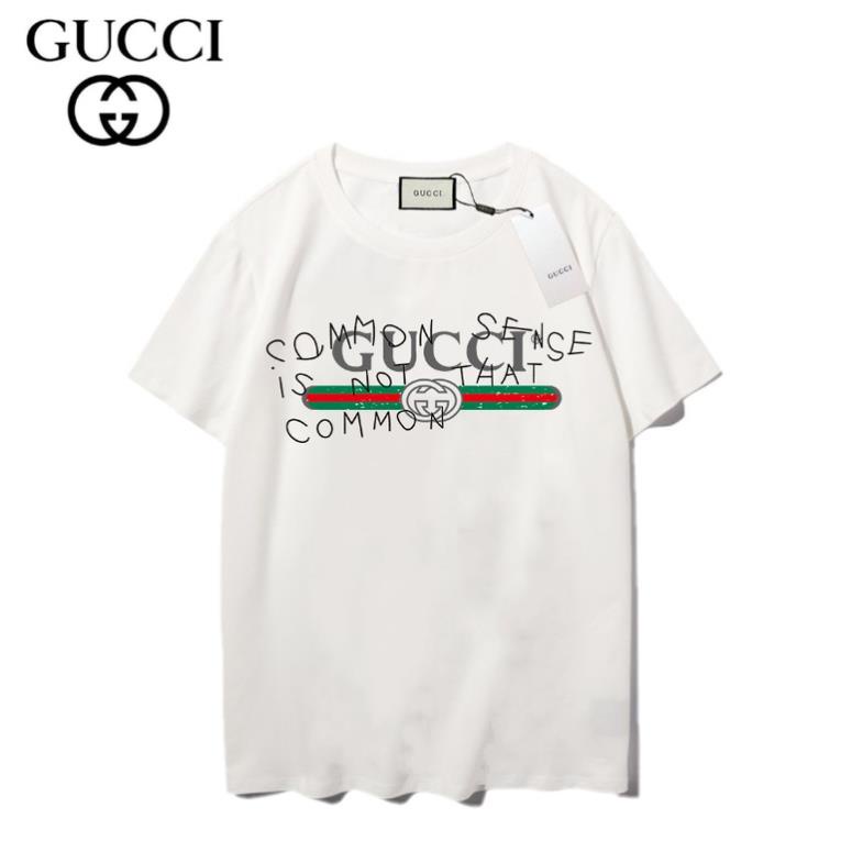  Free ship hang sieu cap Áo Thun Tay Ngắn Chất Liệu cotton In Họa Tiết Gucci Thời Trang Cho Nam Nữ