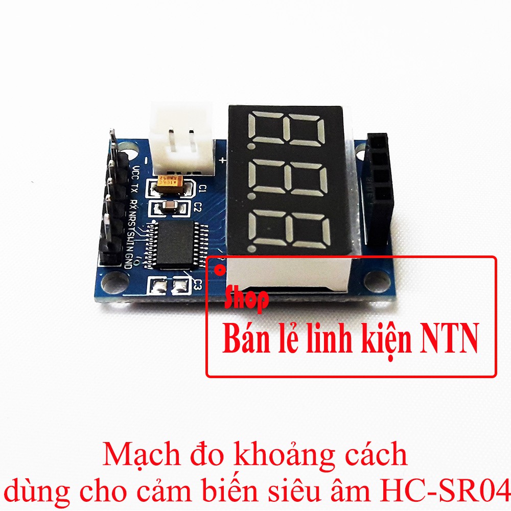 Module đo khoảng cách sử dụng cảm biến siêu âm HC-SR04