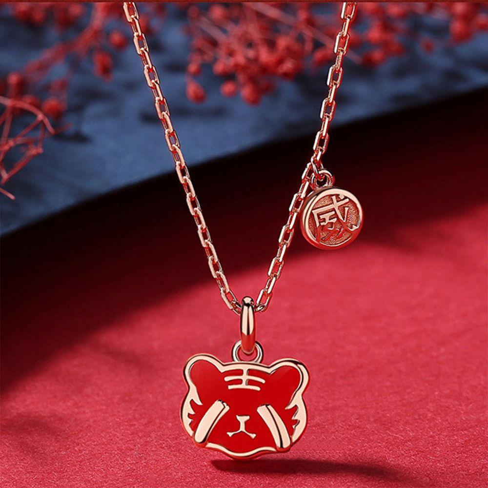 Vòng cổ Mặt Hình Cung Hoàng Đạo Phong Cách Trung Hoa Thanh Lịch Cho Năm Mới