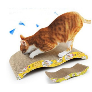 Bàn cào mèo - Bàn cào móng mèo - Đồ chơi móng mèo uốn sóng size 45x24x4,5 cm