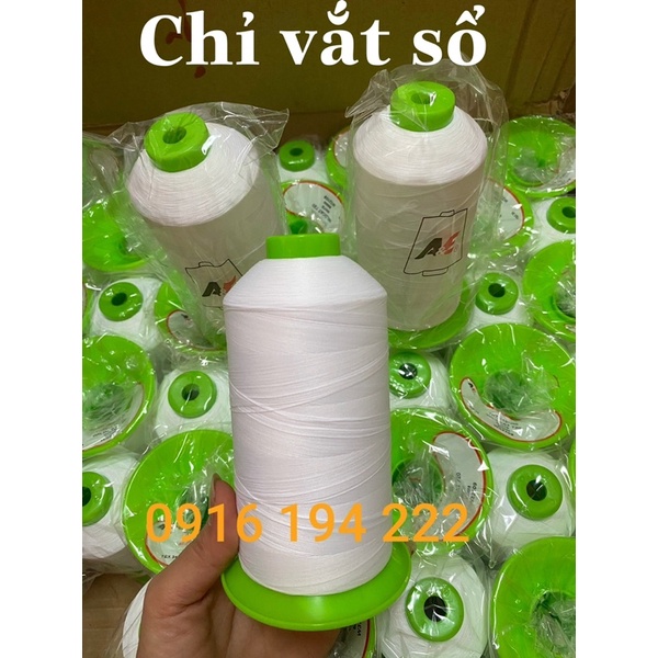 Combo 6 cuộn chỉ tơ vắt sổ (3 màu đen và 3 màu trắng)