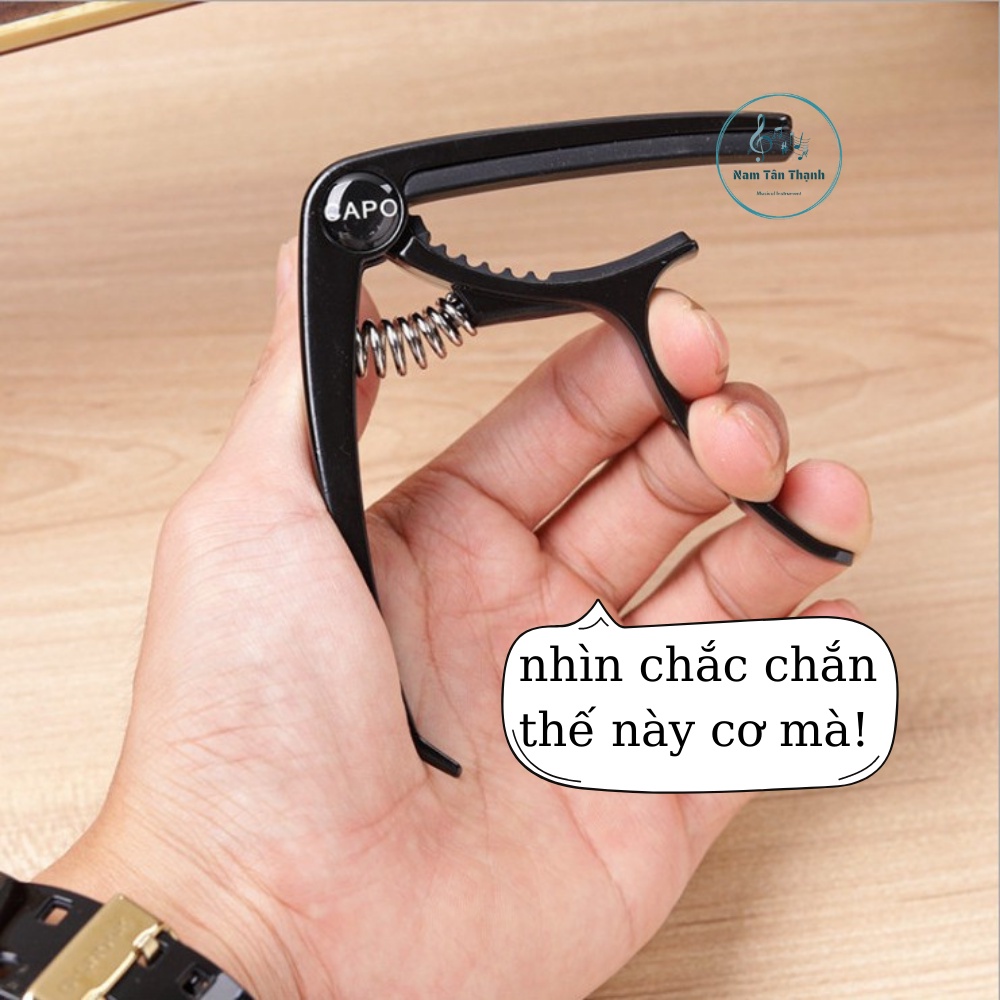 Capo Guitar Cao Cấp [ TẶNG PICK FENDER ] Acoustic 2 chức năng CP03