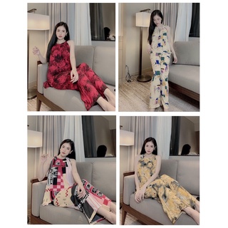 Đồ bộ cổ yếm - lụa mai ngô