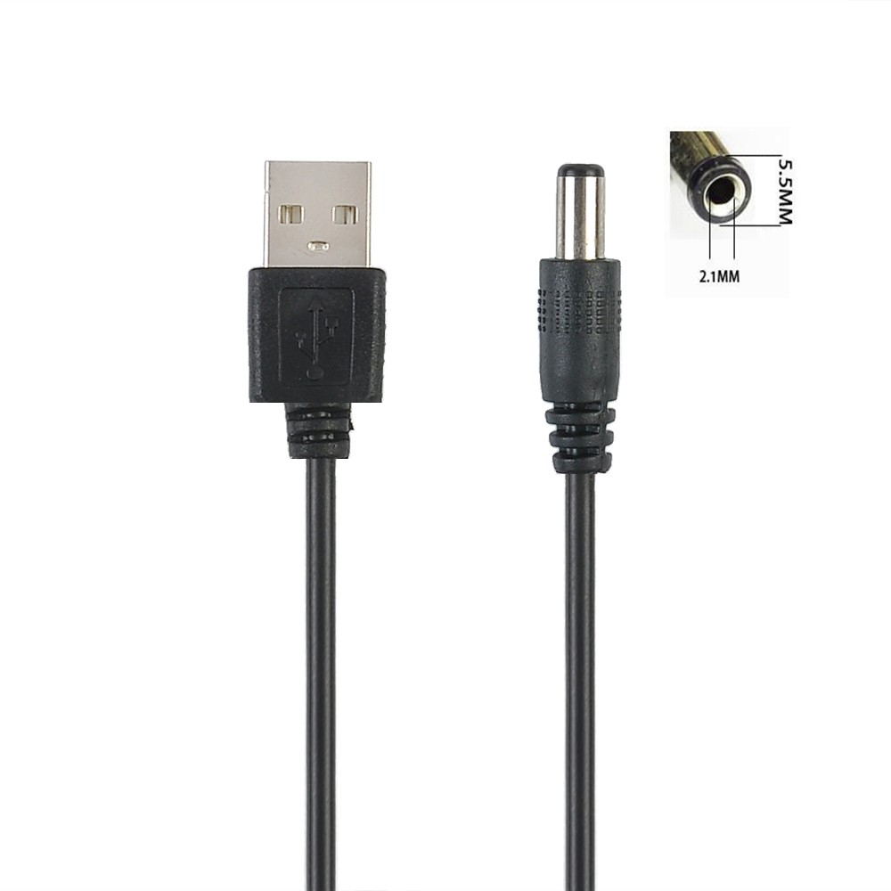 【COD】Dây cáp kết nối USB A Male sang 2.0 2.5 3.5 4.0 5.5mm 5V DC