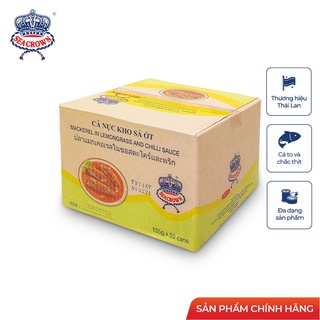 Cá hộp Sea Crown Cá Nục kho sả ớt-Thùng 50 lon