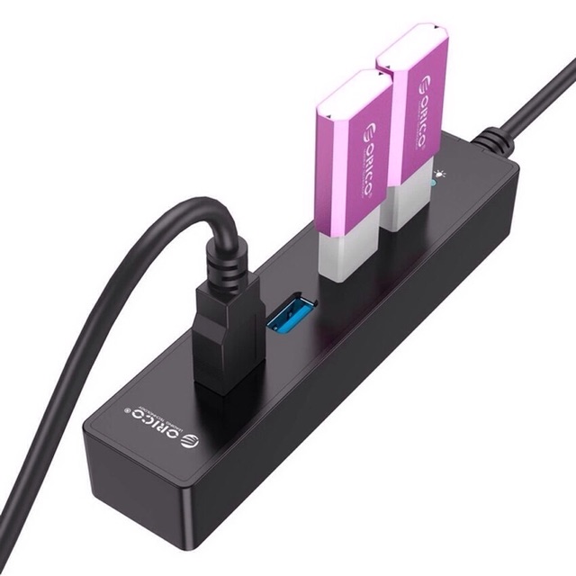 Bộ chia 4 cổng USB 3.0-Hub USB 3.0 Orico W8PH4-BK